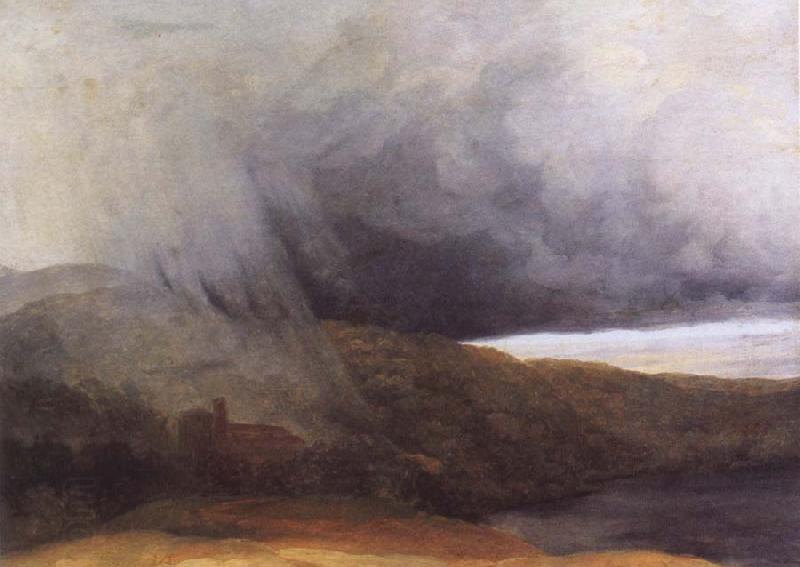 Pierre de Valenciennes Storm by the Banks of a Lake oil painting picture